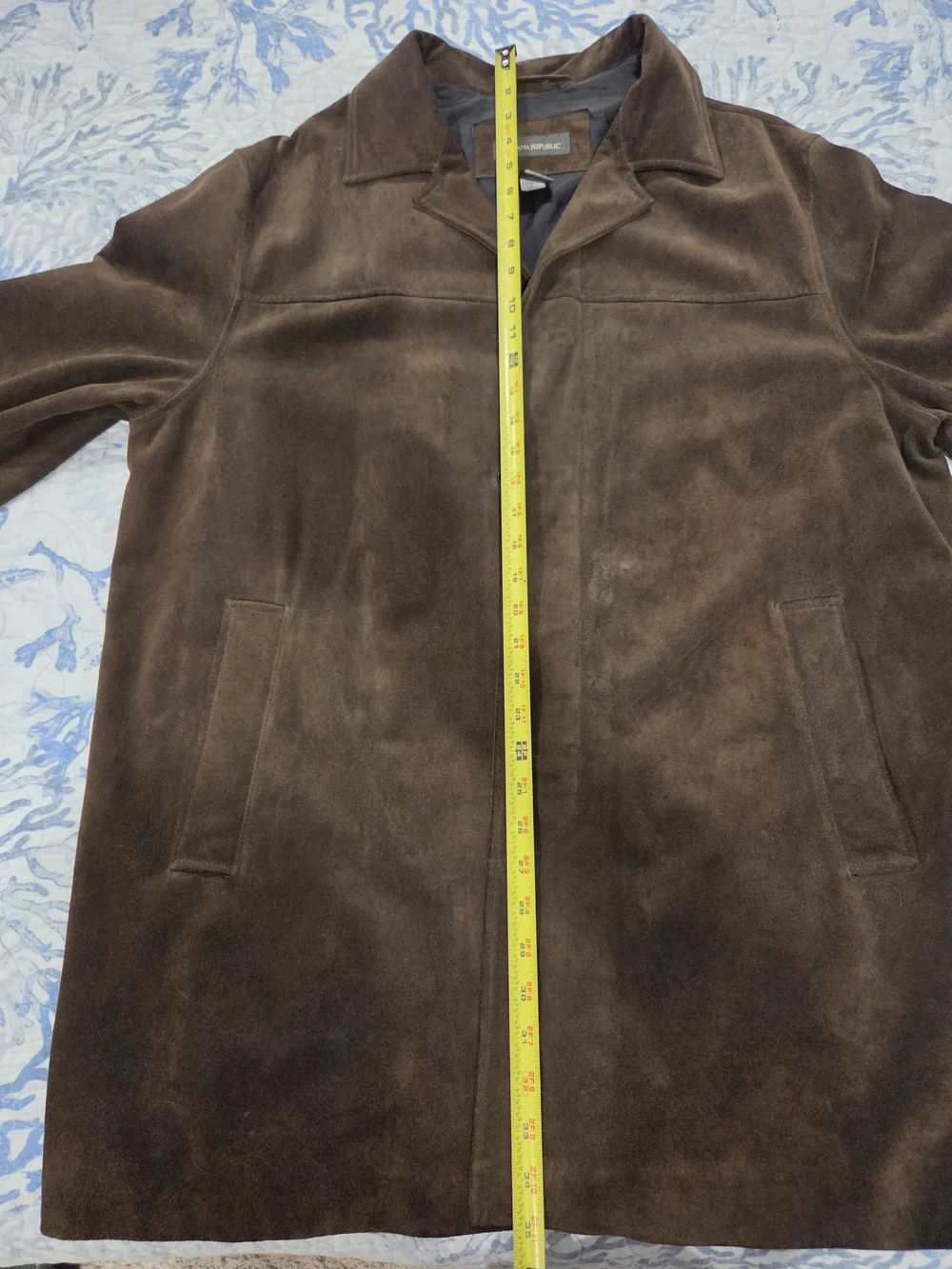 Banana Republic Men's Brown Suede Coat